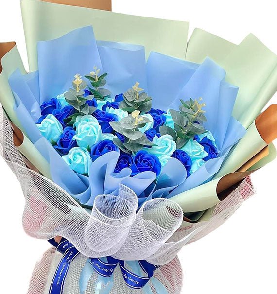 Blue Artificial Roses For Mom Vietnam