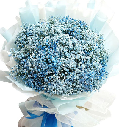 Blue Baby's Breath Bouquet
