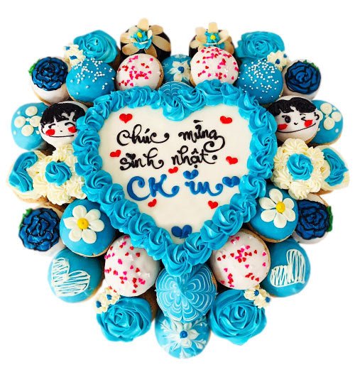 Blue Choux Cake Vietnam