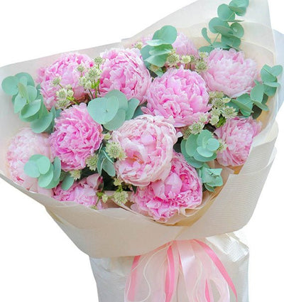 Bouquet of Light Pink Peony (Pre-Order) - HCM ONLY
