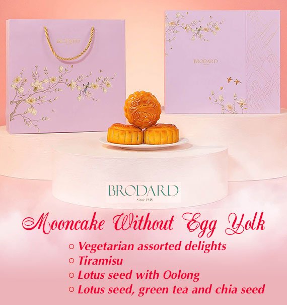 Brodard Mooncake Vietnam Without Egg Yolk 2026