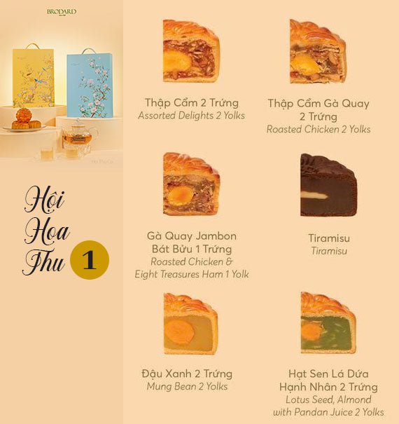 Brodard Mooncakes Vietnam Autumn Floral Symphony #1