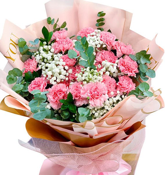Carnation Bouquet For Mothers Day Vietnam