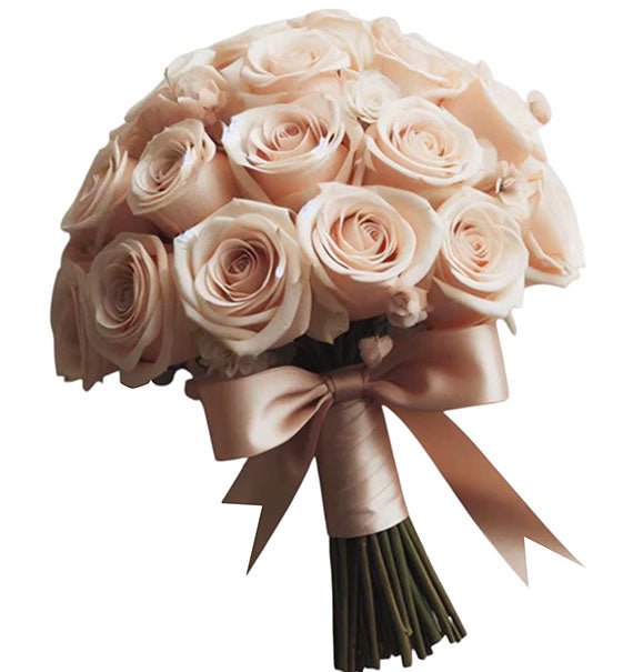 Champagne Rose Bridal Bouquet Vietnam