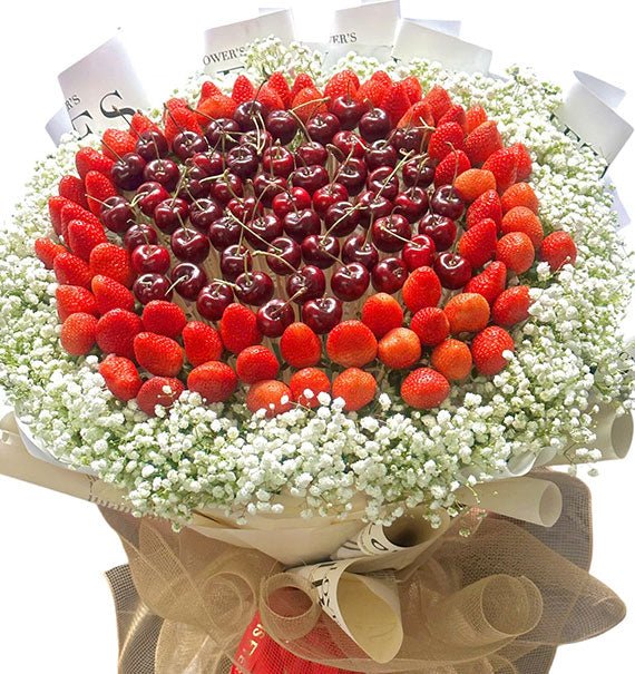 Cherry and Strawberry Kisses Bouquet