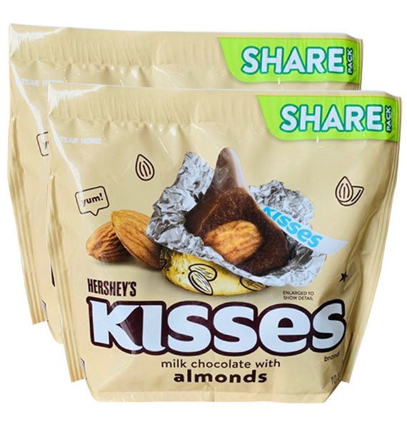 Chocolate Hershey’s Kisses Almonds 2 Bags