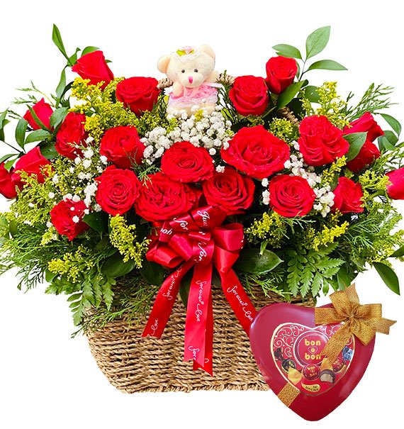 Christmas Flower and Chocolate Combo Vietnam