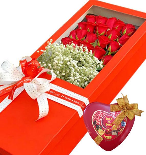 Christmas Flower Box and Chocolate Vietnam