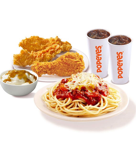 Combo Spaghetti S4 Popeyes Vietnam