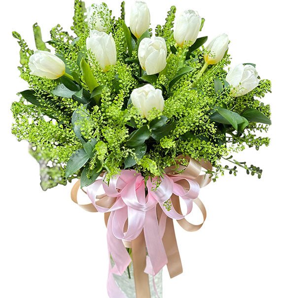 Comforting Tulips In Vase