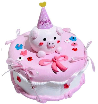 Cute Pink Pig Cake