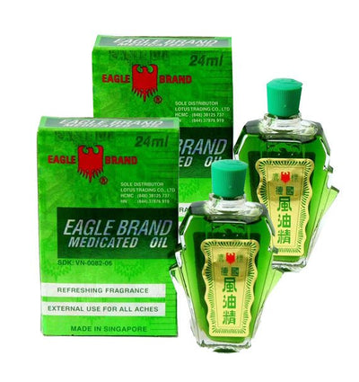 2 Bottles Of Eagle Brand Medicated Oil