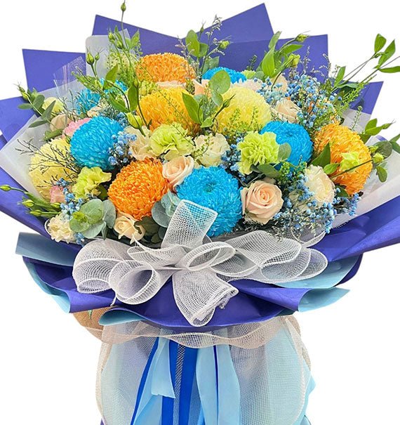 Earthly Elegance Peony Chrysanthemum