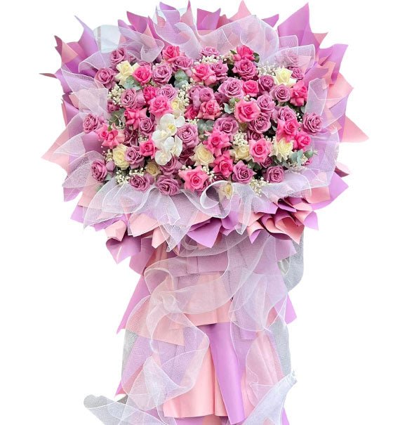 Elegant Pink Opening Standing Flower