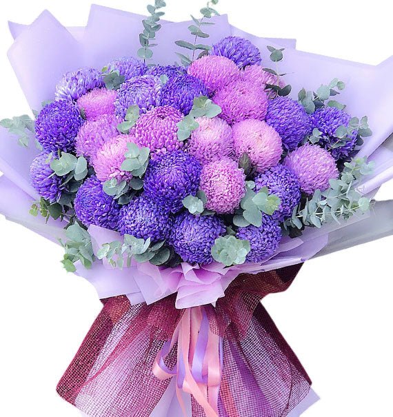 Enchanting Violet Peony Chrysanthemum