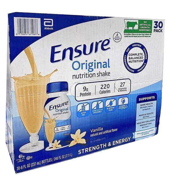 Ensure Original Nutrition Shake Vanilla Flavor 30 Packs