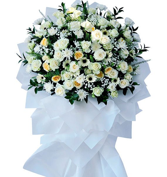 Eternal Rest In White Sympathy Flower Stand Vietnam