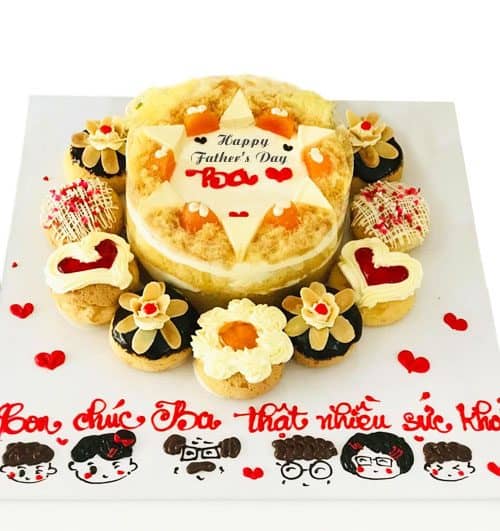 Father’s Day Salted Egg Yolk Cake vietnam