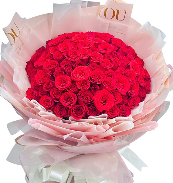 Flaming Red Rose Valentine Vietnam