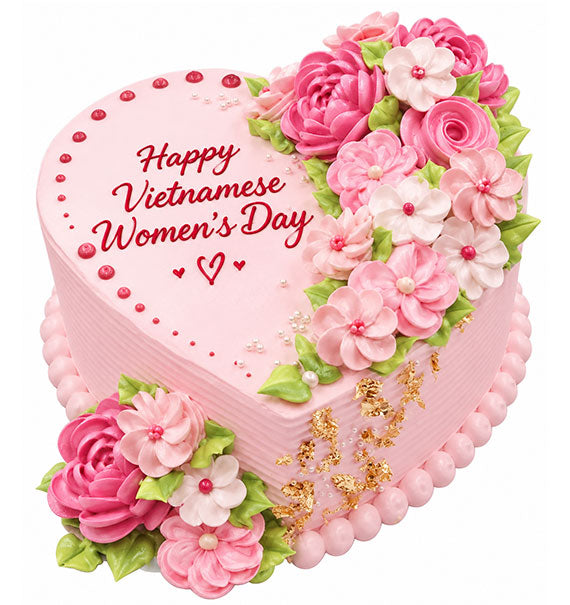 Floral Kiss Cake Vietnamese Women’s Day