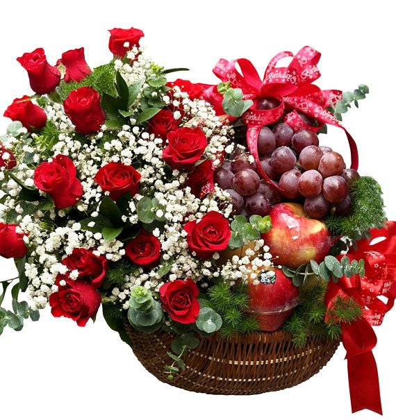 Floral Kiss Fruit Hamper Valentine Vietnam