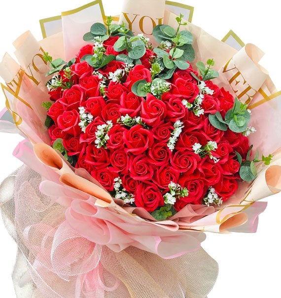 Forever Love Blooms Valentine's Artificial Roses