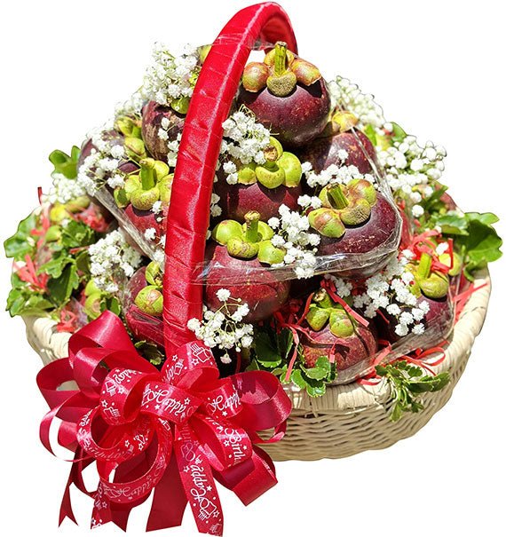 Fresh Mangosteens Basket Vietnam