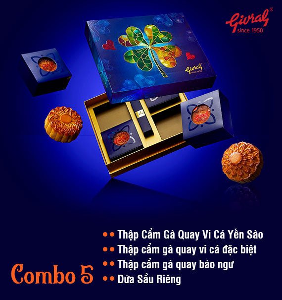 Givral Luxury Mooncake Box Vietnam 2025