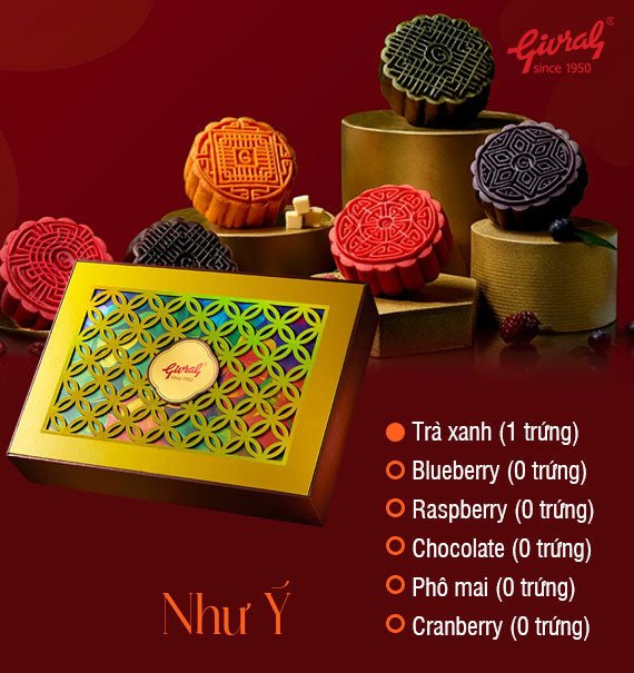 Givral Mooncake Vietnam 2025 Combo Nhu Y
