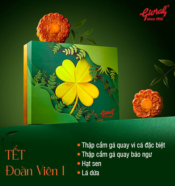 Givral Mooncake Vietnam 2025 Combo Tet Doan Vien 1