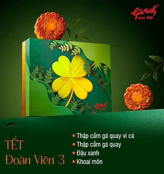 Givral Mooncake Vietnam 2025 Combo Tet Doan Vien 3