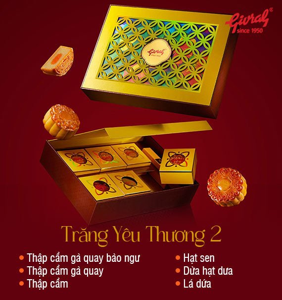 Givral Mooncake Vietnam 2025 Combo Trang Yeu Thuong 2