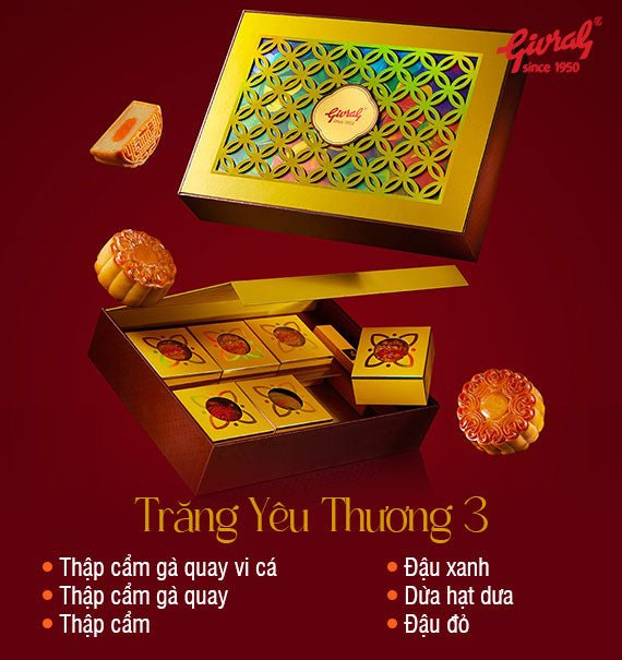 Givral Mooncake Vietnam 2025 Combo Trang Yeu Thuong 3