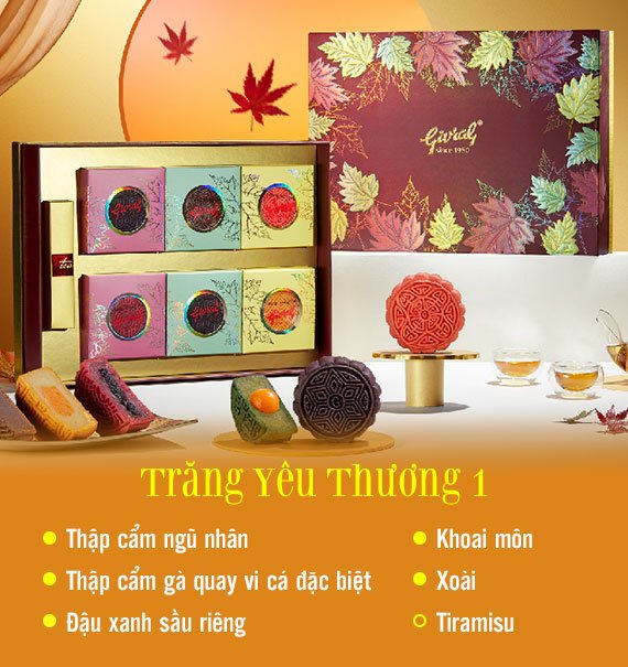 Givral Mooncake Vietnam 2026 Combo Trang Yeu Thuong 1