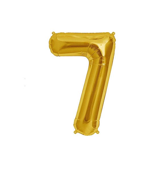 Gold Number 7 Foil Balloon Gifts Vietnam