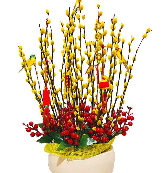 Golden Willow Blossom Tet Vietnam