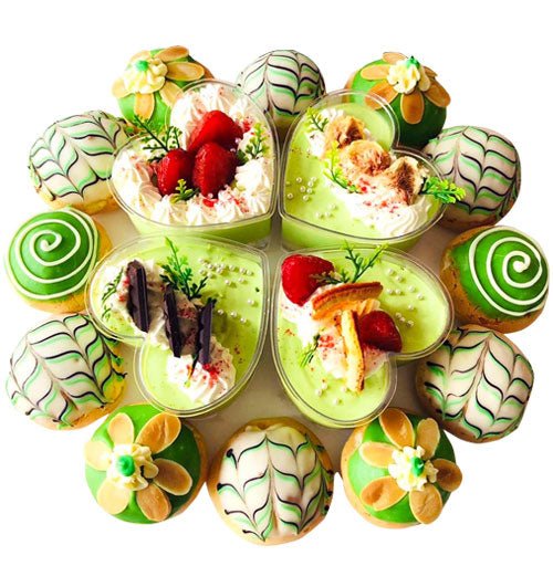 Green Choux Cake Vietnam