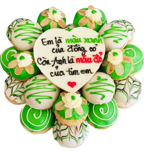 Green Field Choux Cake Vietnam