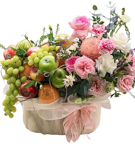 Happiness Floral Fruit Basket For Mom Vietnam