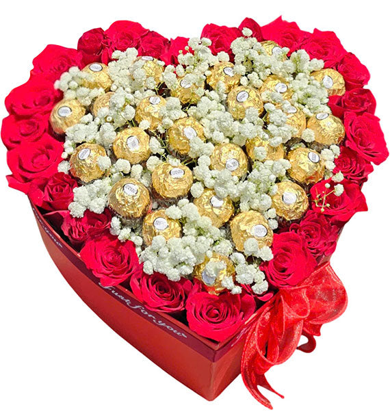 Heart Of Roses & Chocolate Valentine Vietnam