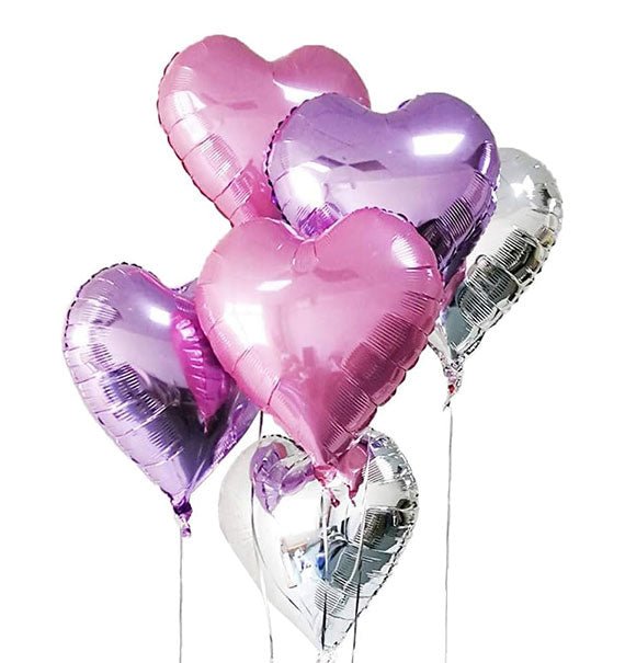 Heart Shaped 10 Inch Foil Balloon Pack Gifts Vietnam