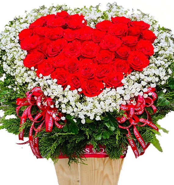 Heart-shaped Rose For Vietnamese Womens Day