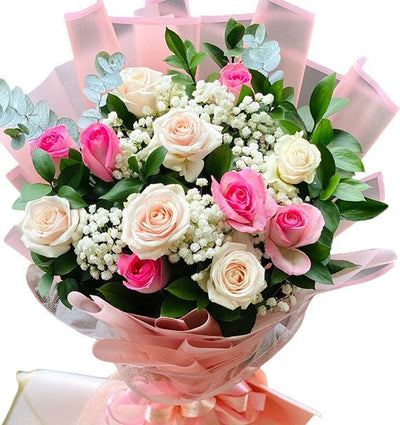 12 Pink Roses - Valentine’s Day