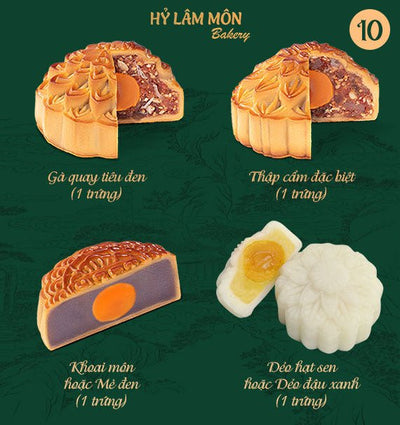 Hy Lam Mon Mooncake - Combo 10