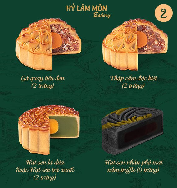 Hy Lam Mon Mooncake Vietnam 2025 Combo 2