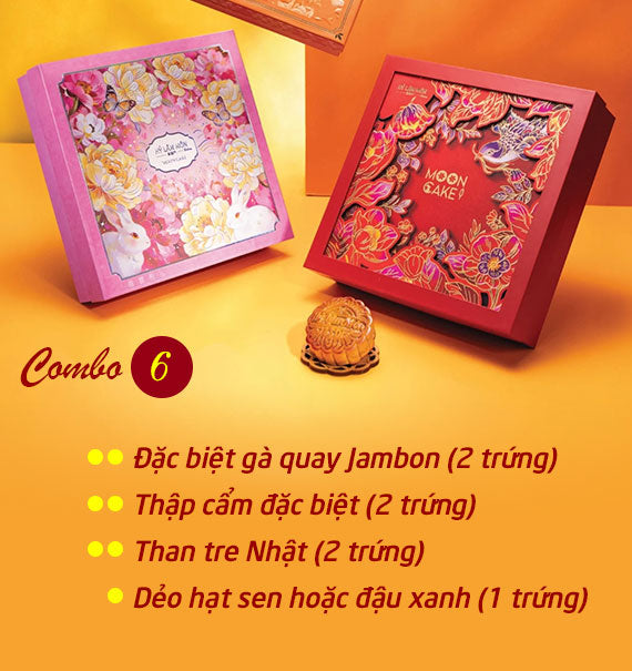 Hy Lam Mon Mooncake Vietnam Combo 6