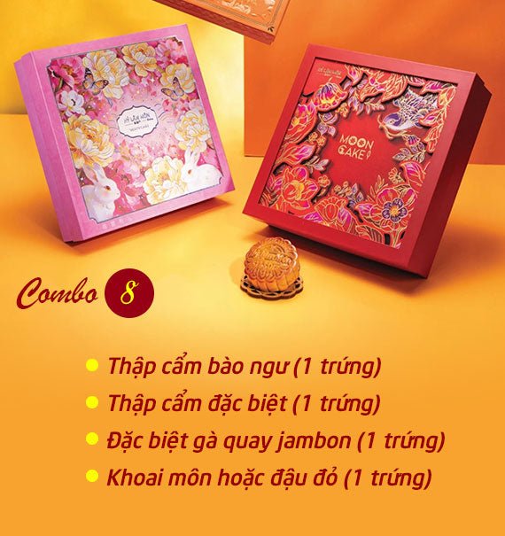 Hy Lam Mon Mooncake Vietnam Combo 8