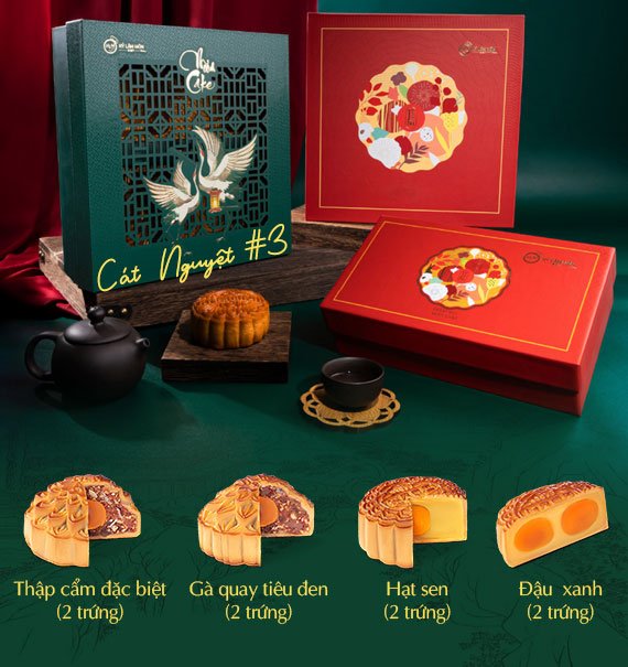 Hy Lam Mon Mooncake Vietnam Combo Cat Nguyet 3
