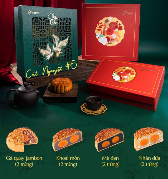 Hy Lam Mon Mooncake Vietnam Combo Cat Nguyet 5