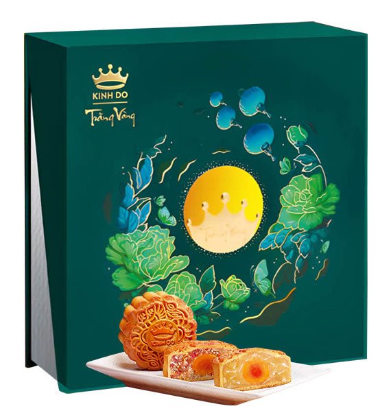 Kinh Do Mooncake Trang Vang Hong Ngoc An Lanh Xanh